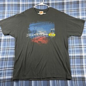 Vintage 2004 NASCAR Nextel Cup Series Winners Circle Shirt XXL Black Racing Tee